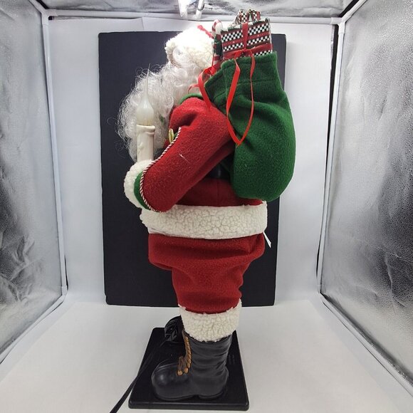 Holiday Creations Animated 29” Mr. Santa Claus Animated 1998 Works Well - Picture 7 of 10